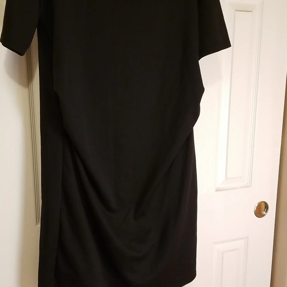 NWT Pinkblush Maternity Black Stretch Shift Dress - 1X - Picture 4 of 4
